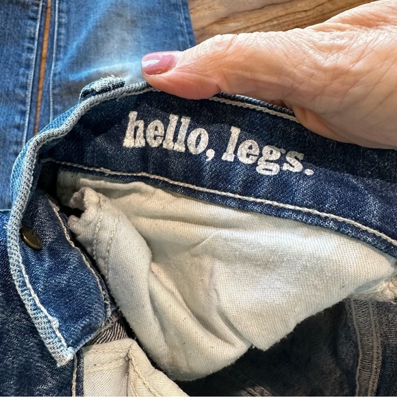 Wildfox Women’s Blue Denim Skinny Leg Jeans Mid Rise Cotton Stretch Mom Style - Picture 3 of 11